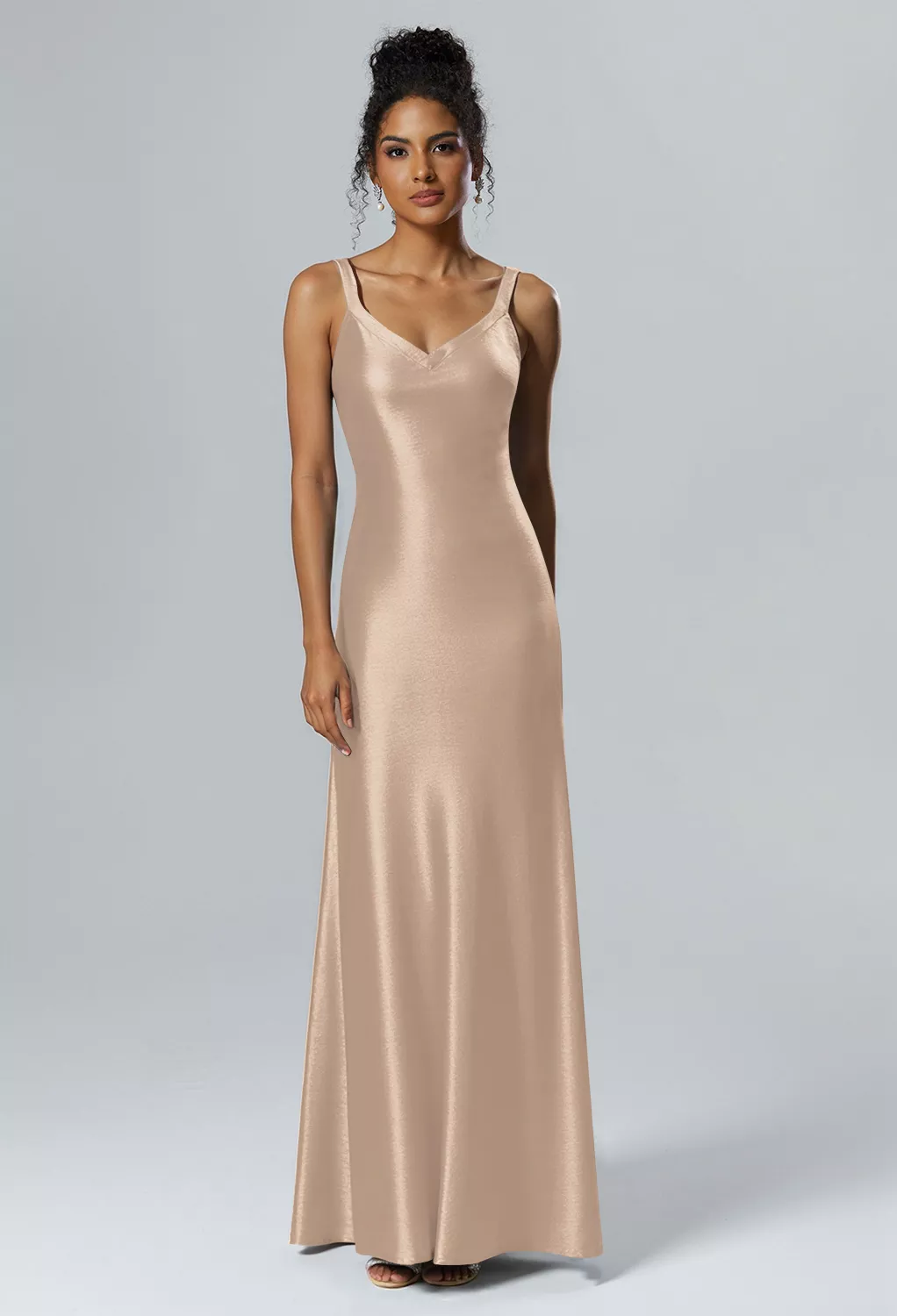 AW Shreya Taupe  Bridesmaid Dresses